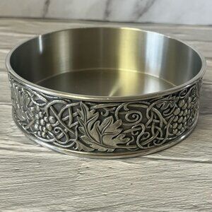 Vintage Royal Selangor Pewter V&A Wine Bottle Coaster Holder